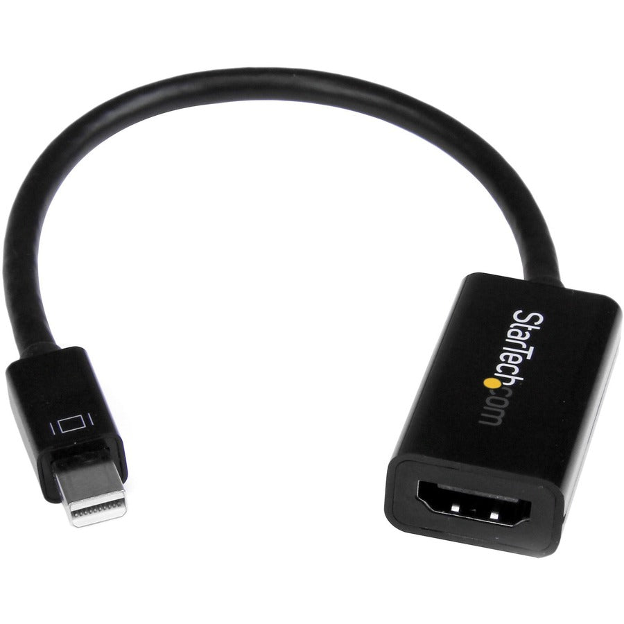 Adaptateur Mini DisplayPort vers HDMI StarTech.com, convertisseur vidéo Mini DP vers HDMI actif pour moniteur/écran, 4K 30 Hz, adaptateur mDP vers HDMI MDP2HD4KS