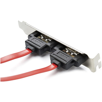StarTech.com Support de plaque pour connecteur SATA vers eSATA à 2 ports - Panneau interne ATA série vers externe - ATA série 7 broches - ATA série externe 7 broches ESATAPLATE2