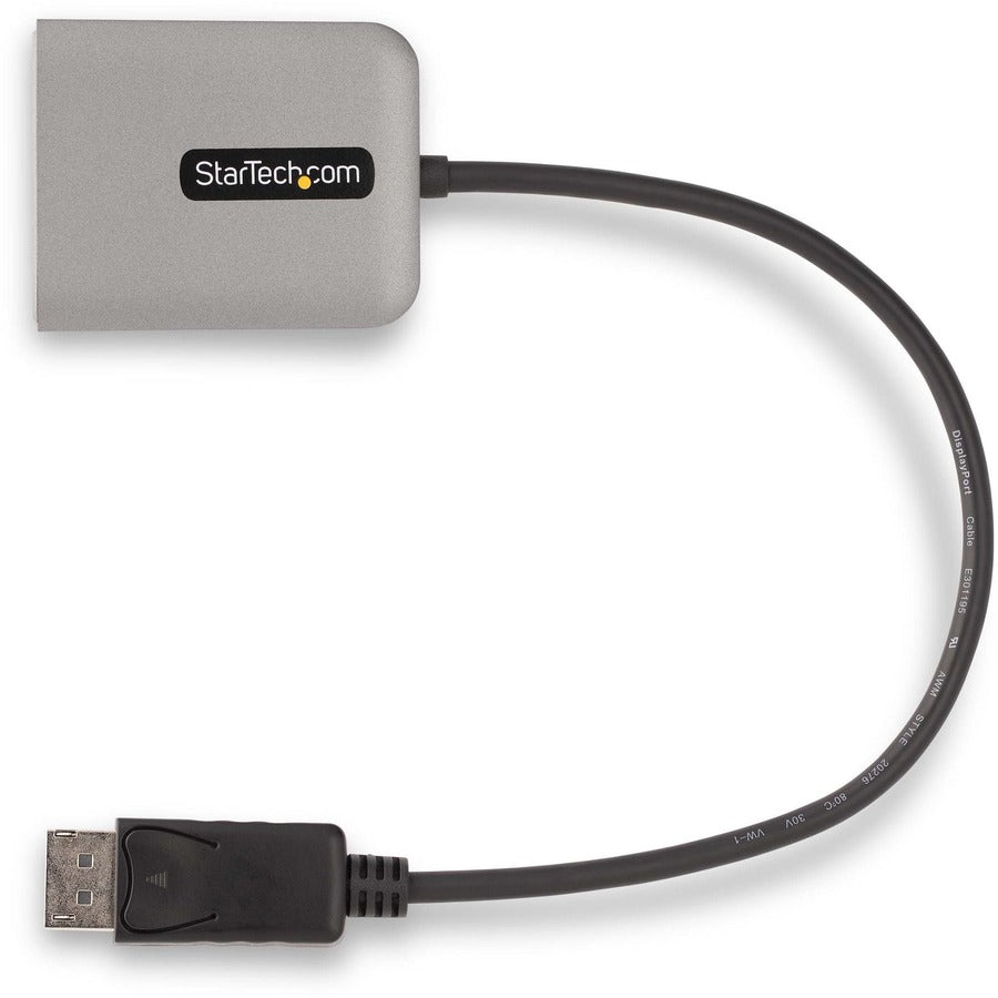 StarTech.com Répartiteur DisplayPort 1.4 pour deux écrans, adaptateur multi-écrans DisplayPort vers 2x DP, hub MST pour ordinateur double 5K 60 Hz, Windows MST14DP122DP