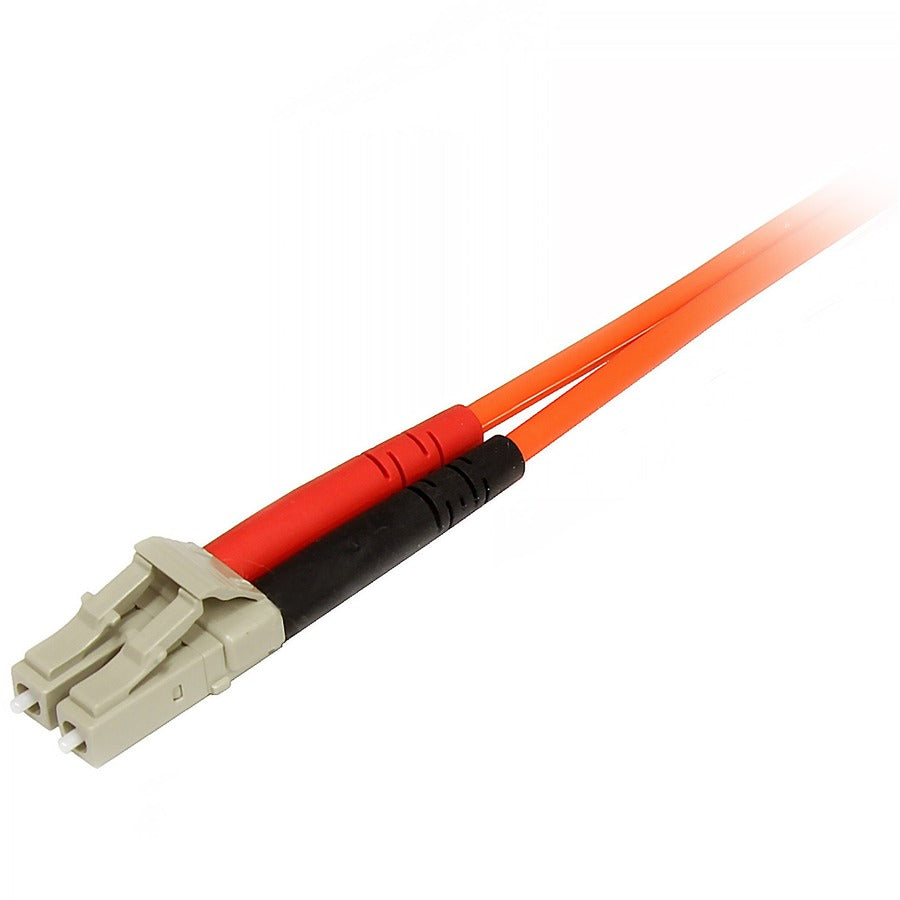 Câble à fibre optique StarTech.com de 2 m - Multimode Duplex 50/125 - Cordon de raccordement à fibre optique LSZH - LC/SC 50FIBLCSC2