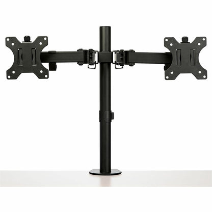 StarTech.com Support de bureau pour écran double, support ergonomique compatible VESA pour écran jusqu'à 32" (17,6 lb/8 kg), pince/œillet, articulé ARMDUAL2