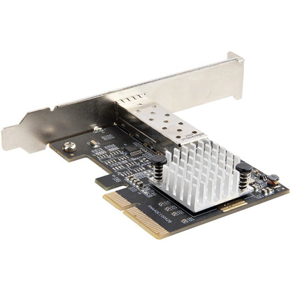 StarTech.com Carte PCIe SFP+ 10G, Adaptateur réseau à port SFP+ unique, SFP+ ouvert pour modules/câbles compatibles MSA, Carte réseau PCIe 10 Gigabit PEX10GSFP