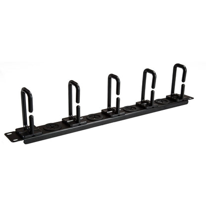 StarTech.com Organiseur de câbles 1U 19" - Crochet à anneau en D Gestionnaire de câbles pour rack réseau/serveur - Panneau de câbles horizontal pour centre de données CABLMANAGERH