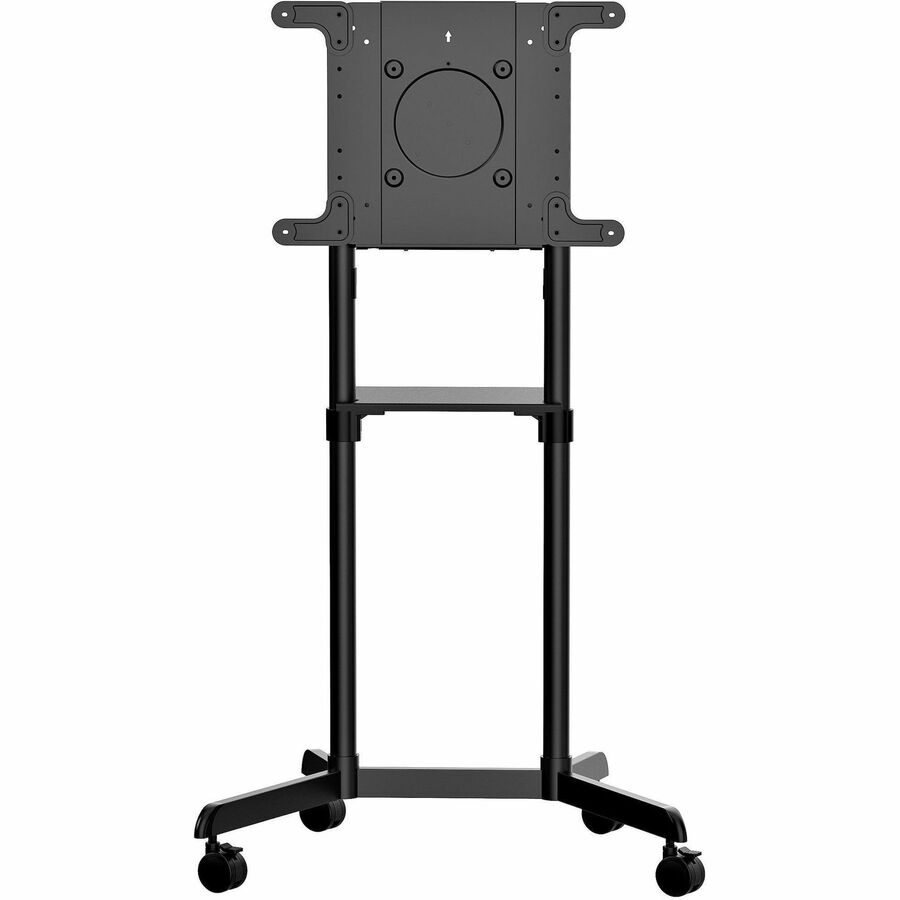 StarTech.com Mobile TV Cart, Support TV portable à roulettes, Support d'écran VESA 37-70 pouces (154 lb/70 kg), Étagère et rangement, Écran rotatif/inclinable MBLTVSTNDEC