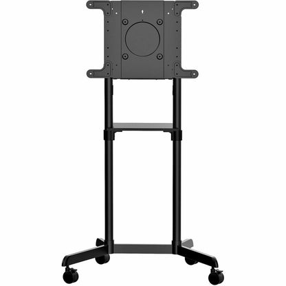StarTech.com Mobile TV Cart, Support TV portable à roulettes, Support d'écran VESA 37-70 pouces (154 lb/70 kg), Étagère et rangement, Écran rotatif/inclinable MBLTVSTNDEC
