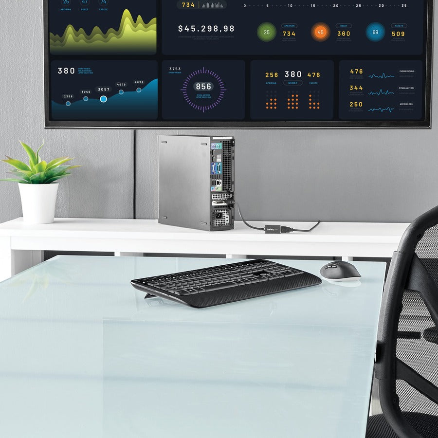 Adaptateur StarTech.com DisplayPort vers HDMI, convertisseur vidéo DP vers HDMI 1080p, dongle moniteur/TV DP vers HDMI, connecteur DP passif à verrouillage DP2HDMI2