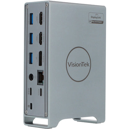 Station d'accueil VisionTek VT7100 à triple écran 4K USB-C avec alimentation de 100 W 901499
