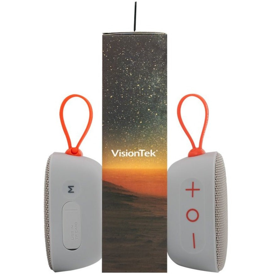 Système d'enceintes Bluetooth portable VisionTek Sound Cube - Gris 901323
