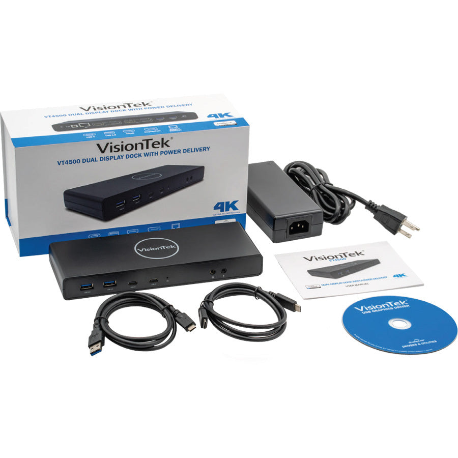 Station d'accueil VisionTek Dual 4K USB PD 901250