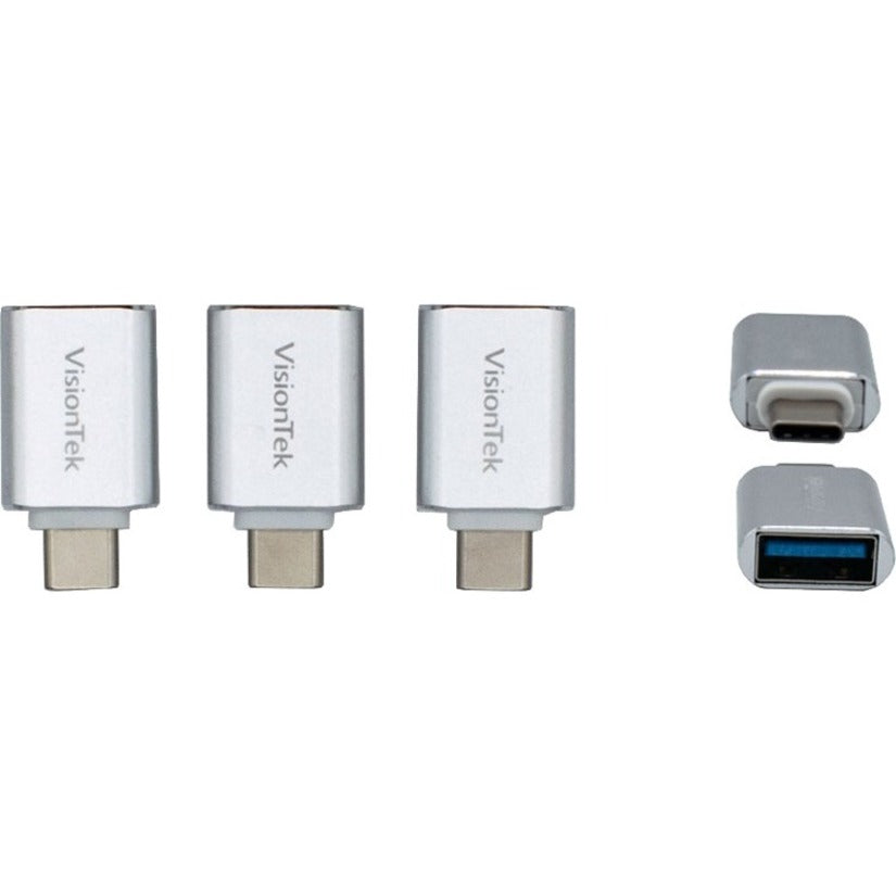 VisionTek USB C to USB A (M/F) Adapter - 3 Pack 901224
