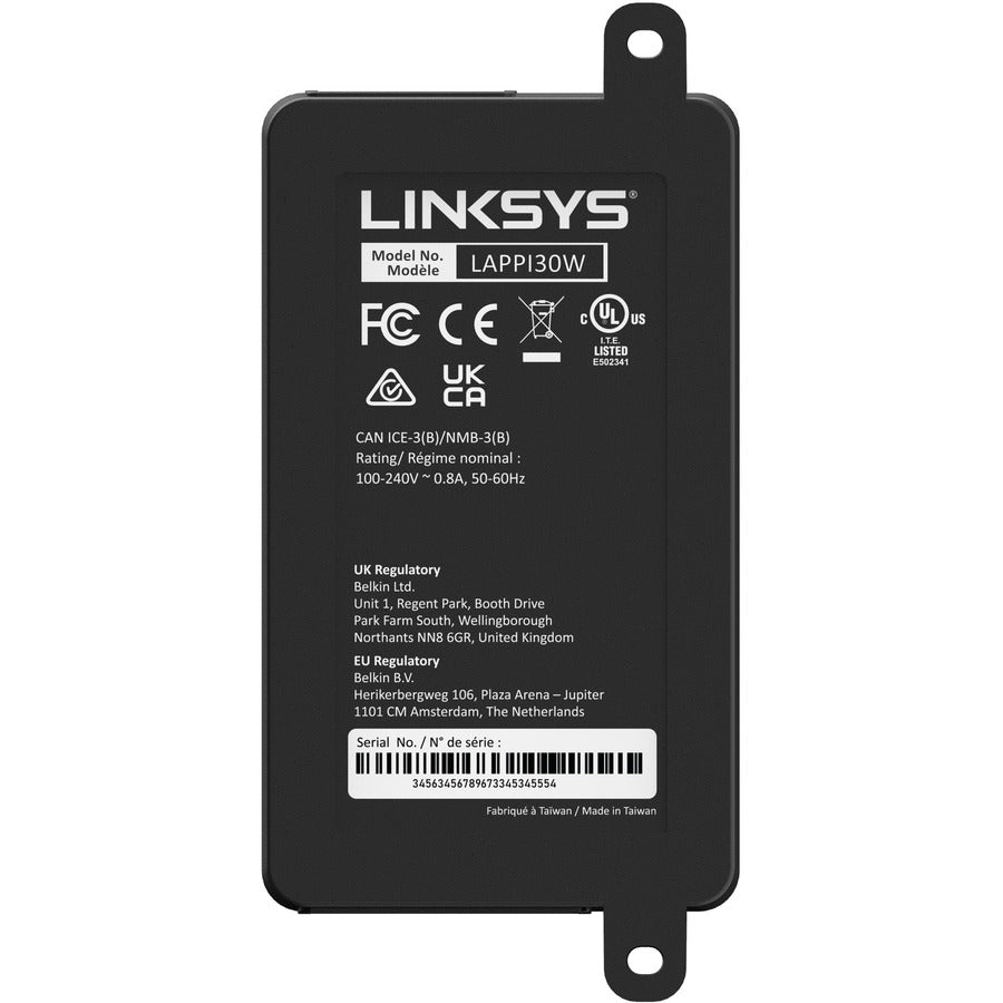 Injecteur Gigabit PoE+ haute puissance Linksys LAPPI30W