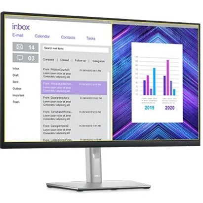 Moniteur LCD LED Full HD 27" Dell P2722H - 16:9 - Noir, Argent DELL-P2722H