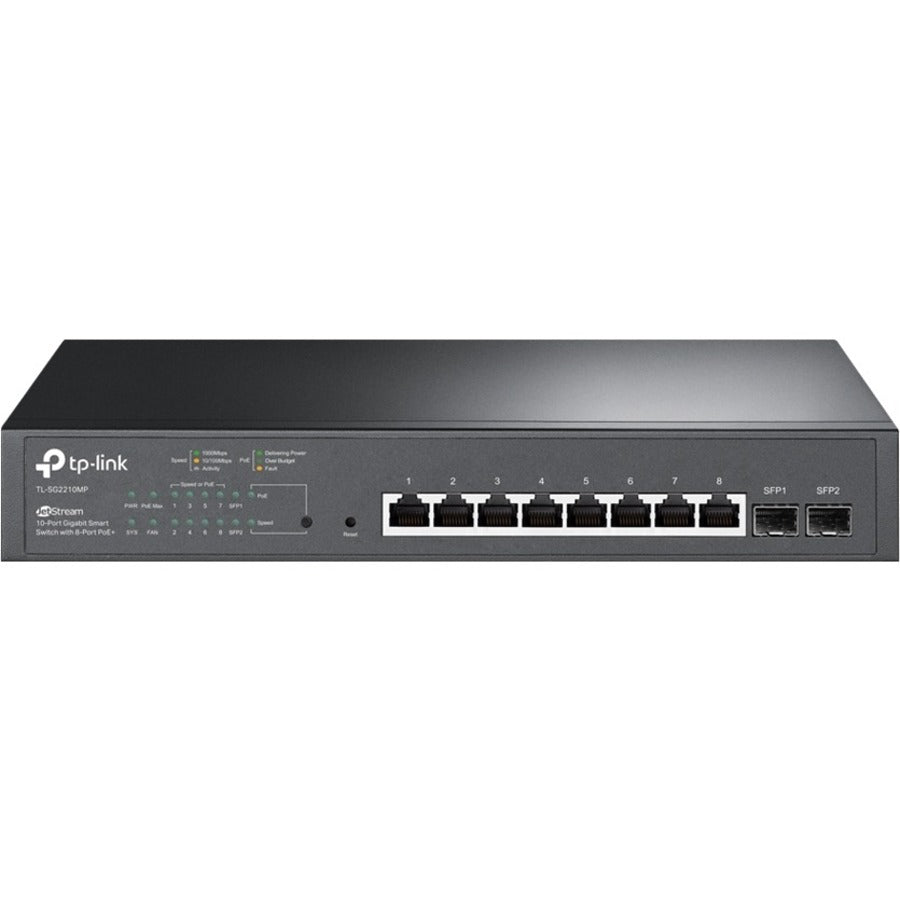 Commutateur intelligent Gigabit JetStream 10 ports TP-Link avec PoE+ 8 ports TL-SG2210MP