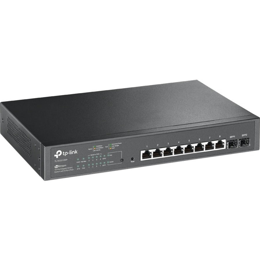 Commutateur intelligent Gigabit JetStream 10 ports TP-Link avec PoE+ 8 ports TL-SG2210MP