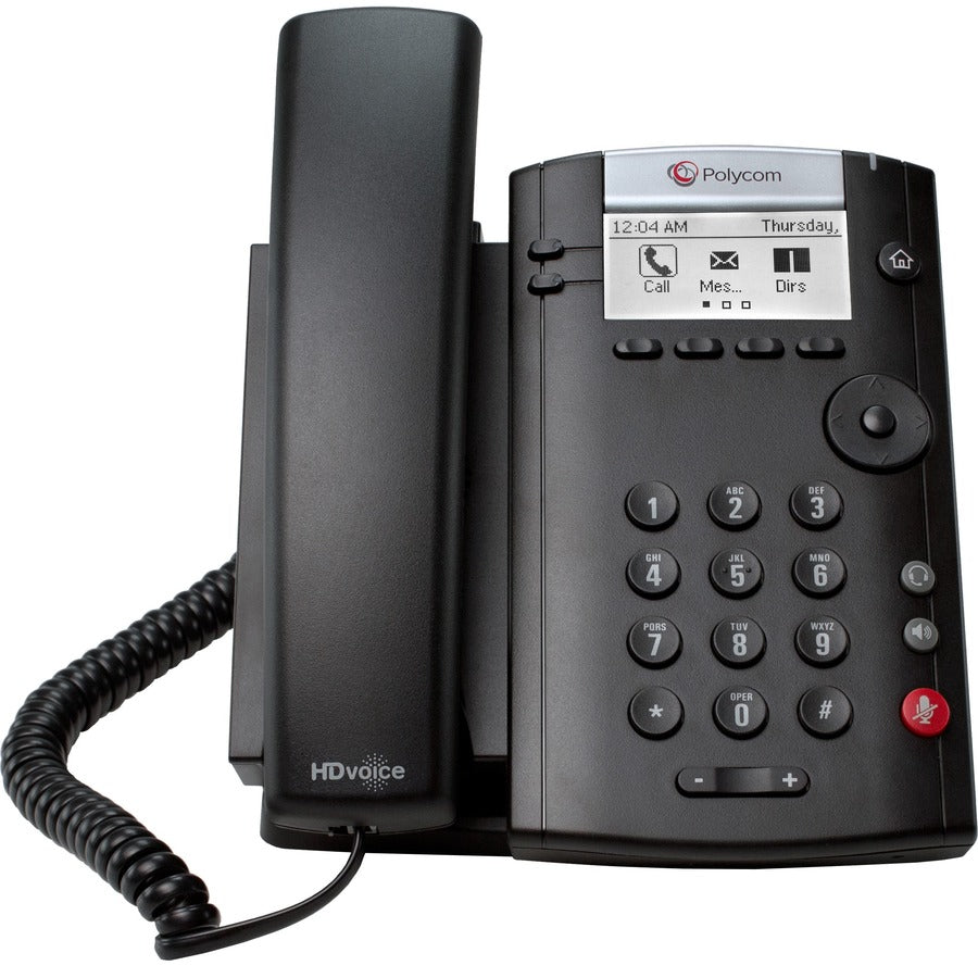 Téléphone IP Poly 201 - Filaire - Montage mural, Bureau - Noir 2200-40450-019