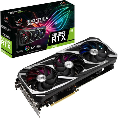 Carte graphique Asus ROG NVIDIA GeForce RTX 3060 - 12 Mo GDDR6 ROGSTRIX-RTX3060O12GV2GAM
