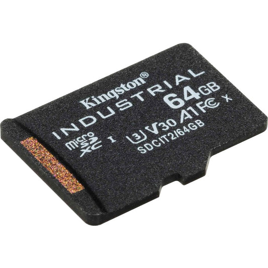 Carte microSDXC Kingston Industrial SDCIT2 64 Go Classe 10/UHS-I (U3) V30 SDCIT2/64GBSP