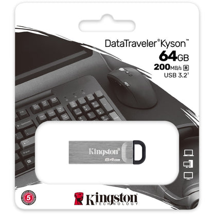 Clé USB 3.2 Gen 1 Kingston DataTraveler Kyson 64 Go DTKN/64GBCL