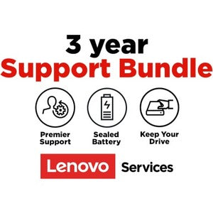 Assistance Lenovo Premier 3 ans avec protection contre les dommages accidentels (ADP) et Keep Your Drive (KYD) et batterie scellée (SBTY) - Garantie 3 ans 5PS0N74183