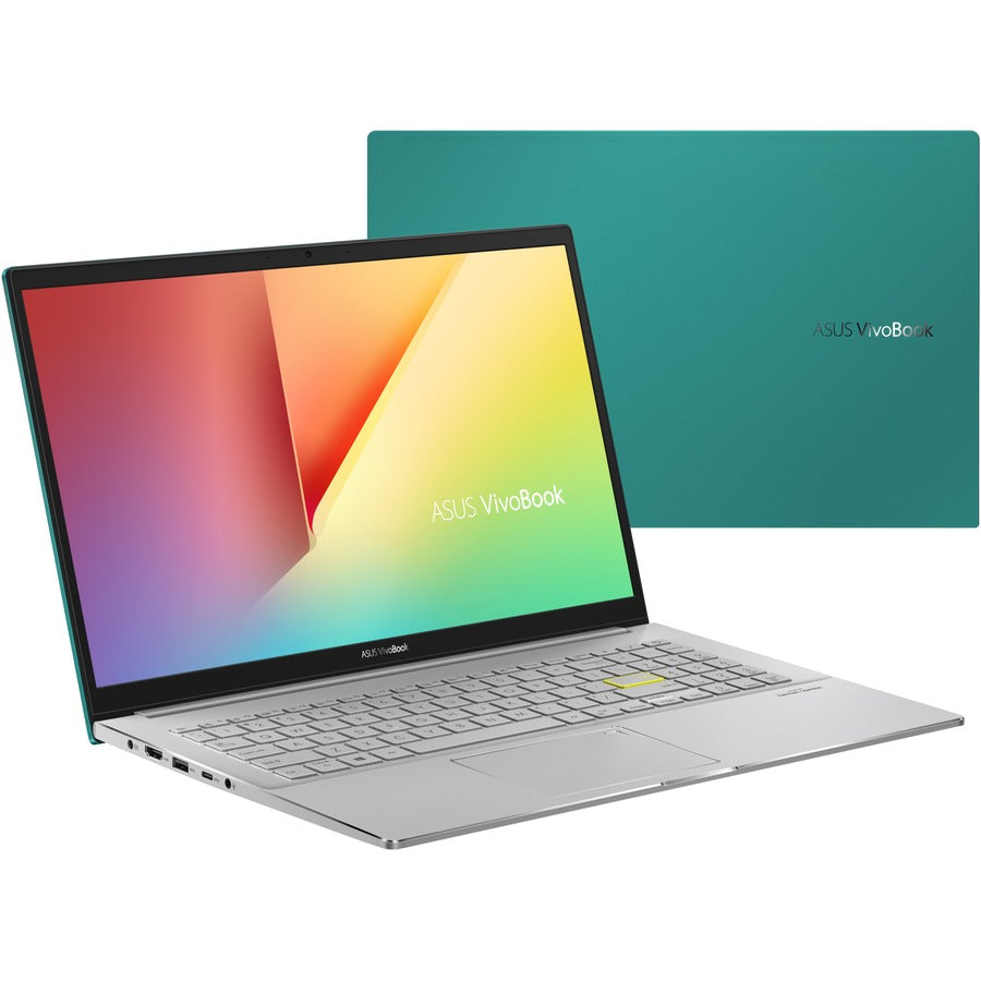 Ordinateur portable Asus VivoBook S15 S533 S533EA-DH51-GN 15,6" - Full HD - 1920 x 1080 - Intel Core i5 11e génération i5-1135G7 Quad-core (4 cœurs) 2,40 GHz - 8 Go RAM - SSD 512 Go - Vert Gaia, Argent transparent S533EA-DH51-GN