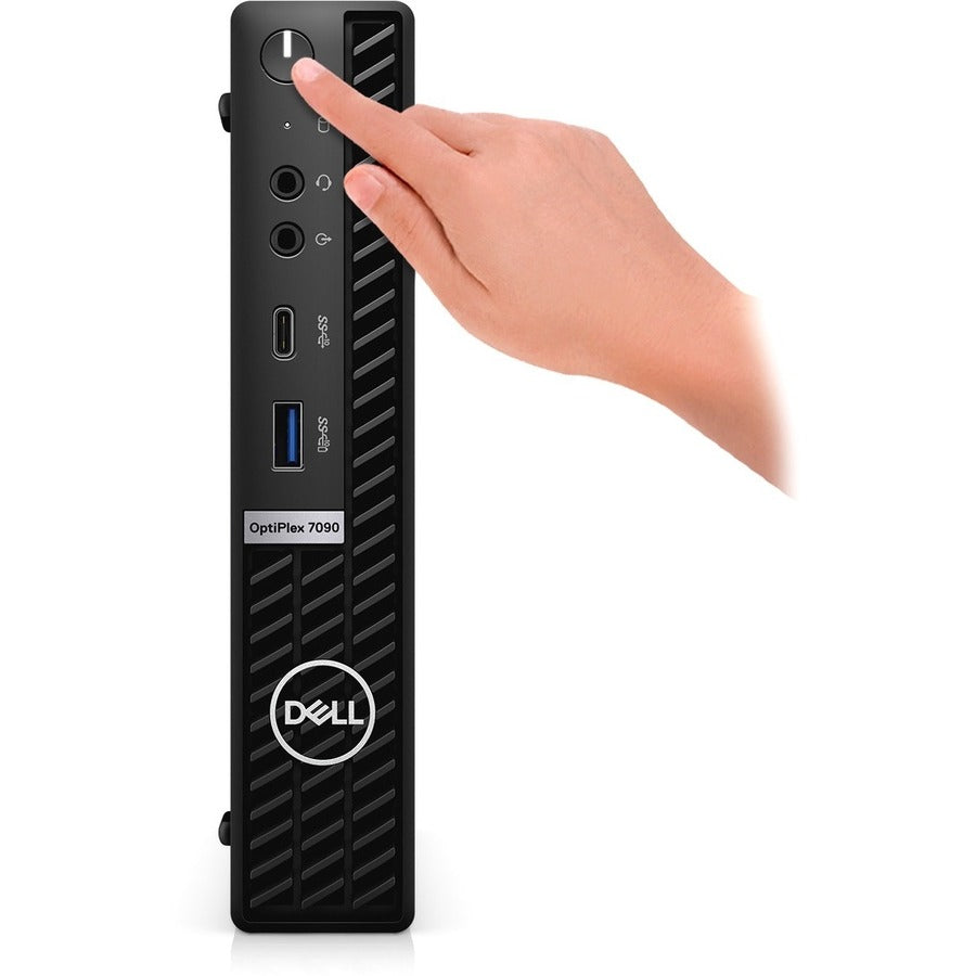 Ordinateur de bureau Dell OptiPlex 7000 7090 - Intel Core i7 11e génération i7-11700T Octa-core (8 cœurs) 1,40 GHz - 16 Go de RAM DDR4 SDRAM - 512 Go de SSD M.2 PCI Express NVMe 3.0 x4 - Micro PC - Noir NFDX6