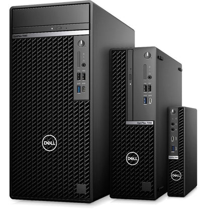 Ordinateur de bureau Dell OptiPlex 7000 7090 - Intel Core i7 11e génération i7-11700T Octa-core (8 cœurs) 1,40 GHz - 16 Go de RAM DDR4 SDRAM - 512 Go de SSD M.2 PCI Express NVMe 3.0 x4 - Micro PC - Noir NFDX6