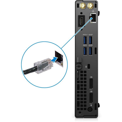 Ordinateur de bureau Dell OptiPlex 7000 7090 - Intel Core i7 11e génération i7-11700T Octa-core (8 cœurs) 1,40 GHz - 16 Go de RAM DDR4 SDRAM - 512 Go de SSD M.2 PCI Express NVMe 3.0 x4 - Micro PC - Noir NFDX6