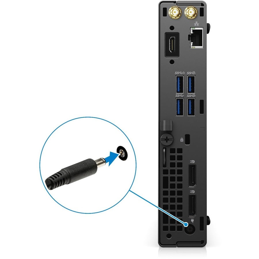 Ordinateur de bureau Dell OptiPlex 7000 7090 - Intel Core i7 11e génération i7-11700T Octa-core (8 cœurs) 1,40 GHz - 16 Go de RAM DDR4 SDRAM - 512 Go de SSD M.2 PCI Express NVMe 3.0 x4 - Micro PC - Noir NFDX6