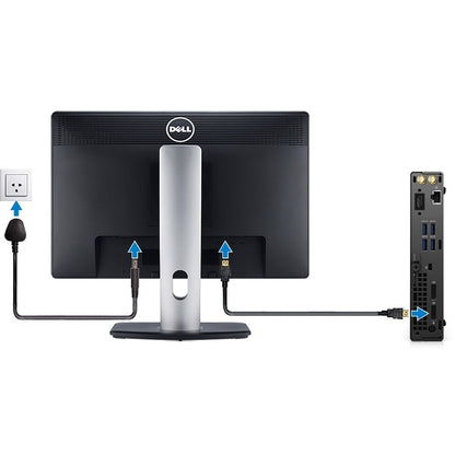 Ordinateur de bureau Dell OptiPlex 7000 7090 - Intel Core i7 11e génération i7-11700T Octa-core (8 cœurs) 1,40 GHz - 16 Go de RAM DDR4 SDRAM - 512 Go de SSD M.2 PCI Express NVMe 3.0 x4 - Micro PC - Noir NFDX6