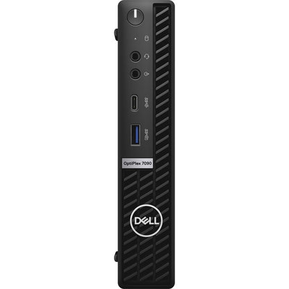 Ordinateur de bureau Dell OptiPlex 7000 7090 - Intel Core i7 11e génération i7-11700T Octa-core (8 cœurs) 1,40 GHz - 16 Go de RAM DDR4 SDRAM - 512 Go de SSD M.2 PCI Express NVMe 3.0 x4 - Micro PC - Noir NFDX6