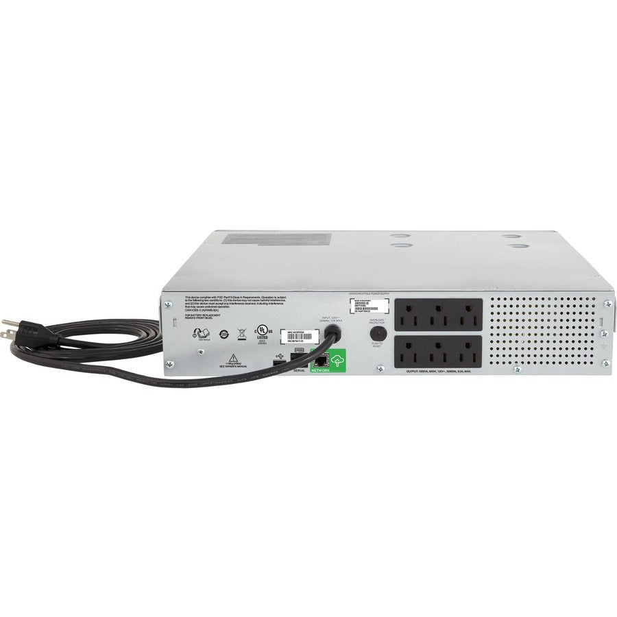 Onduleur APC by Schneider Electric Smart-UPS C 1000 VA LCD RM 2U 120 V avec SmartConnect SMC1000-2UC