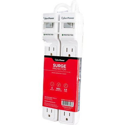 Parasurtenseur CyberPower MP1082SS Essential à 6 prises avec protection contre les surtensions de 500 J MP1082SS