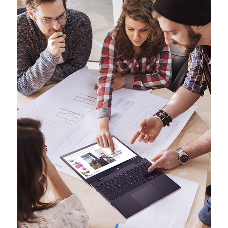 Asus Chromebook Flip CM3 CM3200FVA-DS42T Chromebook convertible 2 en 1 à écran tactile 12" - ARM Cortex A73 + Cortex A53 - 4 Go - Mémoire flash 32 Go - Argent élégant CM3200FVA-DS42T