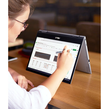 Asus Chromebook Flip CM3 CM3200FVA-DS42T Chromebook convertible 2 en 1 à écran tactile 12" - ARM Cortex A73 + Cortex A53 - 4 Go - Mémoire flash 32 Go - Argent élégant CM3200FVA-DS42T