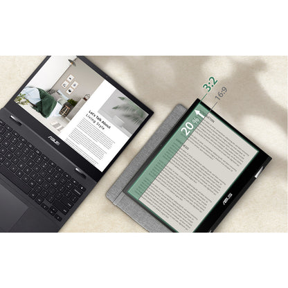 Asus Chromebook Flip CM3 CM3200FVA-DS42T Chromebook convertible 2 en 1 à écran tactile 12" - ARM Cortex A73 + Cortex A53 - 4 Go - Mémoire flash 32 Go - Argent élégant CM3200FVA-DS42T