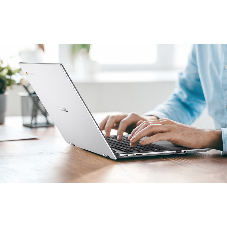 Asus Chromebook Flip CM3 CM3200FVA-DS42T Chromebook convertible 2 en 1 à écran tactile 12" - ARM Cortex A73 + Cortex A53 - 4 Go - Mémoire flash 32 Go - Argent élégant CM3200FVA-DS42T