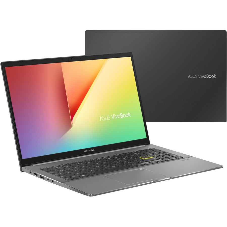 Ordinateur portable Asus VivoBook S15 S533 S533EA-DH51 15,6" - Full HD - 1920 x 1080 - Intel Core i5 11e génération i5-1135G7 Quad-core (4 cœurs) 2,40 GHz - 8 Go de RAM - SSD 512 Go - Noir Indie, Gris S533EA-DH51