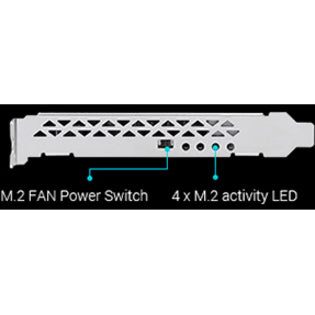 Adaptateur Asus M.2 vers PCI Express HYPER M.2 X16 CARD V2