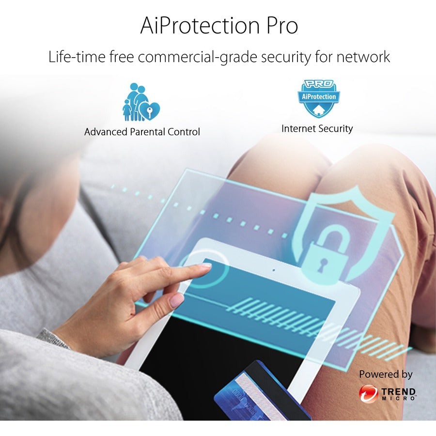 Routeur sans fil Ethernet Asus RT-AX86U Wi-Fi 6 IEEE 802.11ax RT-AX86U