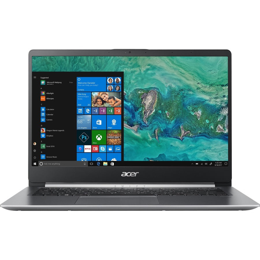 Ordinateur portable Acer Swift 1 SF114-32 SF114-32-P85N 14" - Full HD - 1920 x 1080 - Intel Pentium Silver N5000 Quad-core (4 cœurs) 1,10 GHz - 4 Go de RAM - 128 Go de SSD - Argent brillant NX.GXUAA.002