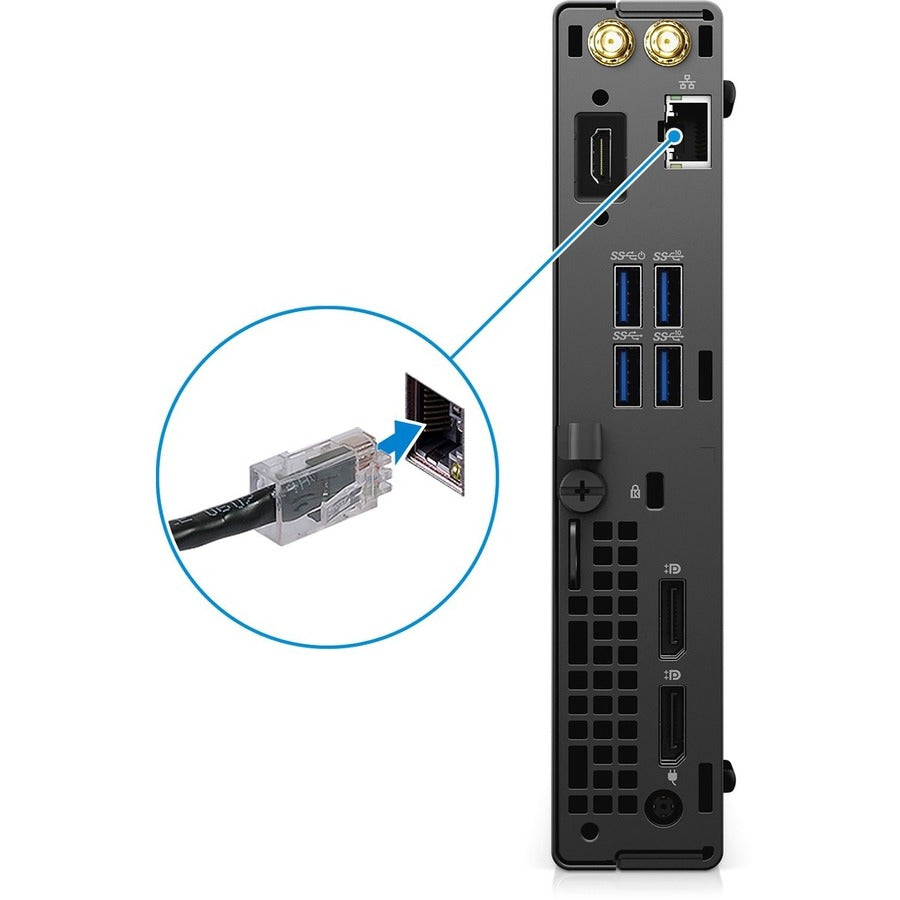 Ordinateur de bureau Dell OptiPlex 7000 7090 - Intel Core i5 10e génération i5-10500T Hexa-core (6 cœurs) 2,30 GHz - 8 Go de RAM DDR4 SDRAM - 256 Go de SSD M.2 PCI Express NVMe 3.0 x4 - Micro PC - Noir YHF3W