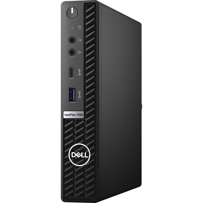 Ordinateur de bureau Dell OptiPlex 7000 7090 - Intel Core i5 10e génération i5-10500T Hexa-core (6 cœurs) 2,30 GHz - 8 Go de RAM DDR4 SDRAM - 256 Go de SSD M.2 PCI Express NVMe 3.0 x4 - Micro PC - Noir YHF3W