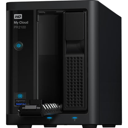 Serveur multimédia WD My Cloud PR2100 Pro Series 8 To avec transcodage, NAS - Stockage en réseau WDBBCL0080JBK-NESN