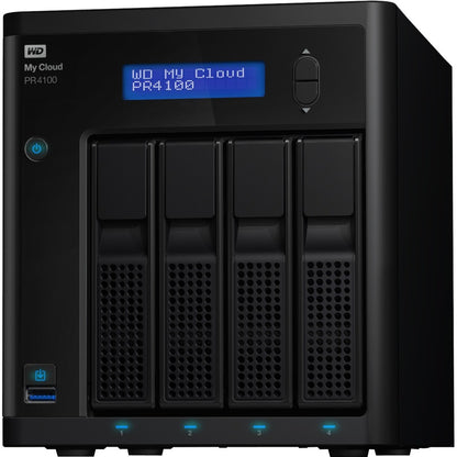 Serveur multimédia WD My Cloud PR4100 Pro Series 24 To avec transcodage, NAS - Stockage en réseau WDBNFA0240KBK-NESN