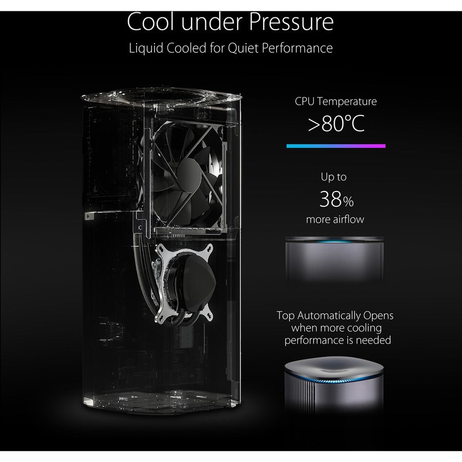 Ordinateur de bureau Asus ProArt PA90-M7168ZN - Intel Core i7 9e génération i7-9700K - 16 Go RAM DDR4 SDRAM - Disque dur 1 To - SSD 512 Go - Mini PC - Bleu nuit PA90-M7168ZN