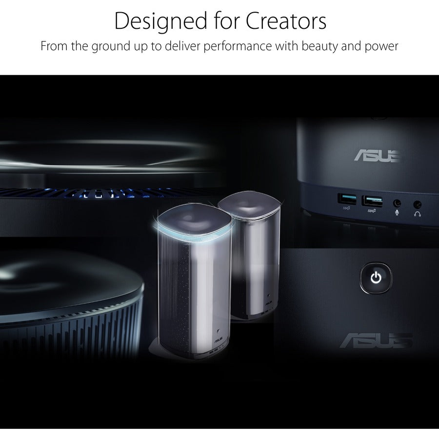 Ordinateur de bureau Asus ProArt PA90-M7168ZN - Intel Core i7 9e génération i7-9700K - 16 Go RAM DDR4 SDRAM - Disque dur 1 To - SSD 512 Go - Mini PC - Bleu nuit PA90-M7168ZN