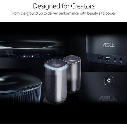 Ordinateur de bureau Asus ProArt PA90-M7168ZN - Intel Core i7 9e génération i7-9700K - 16 Go RAM DDR4 SDRAM - Disque dur 1 To - SSD 512 Go - Mini PC - Bleu nuit PA90-M7168ZN