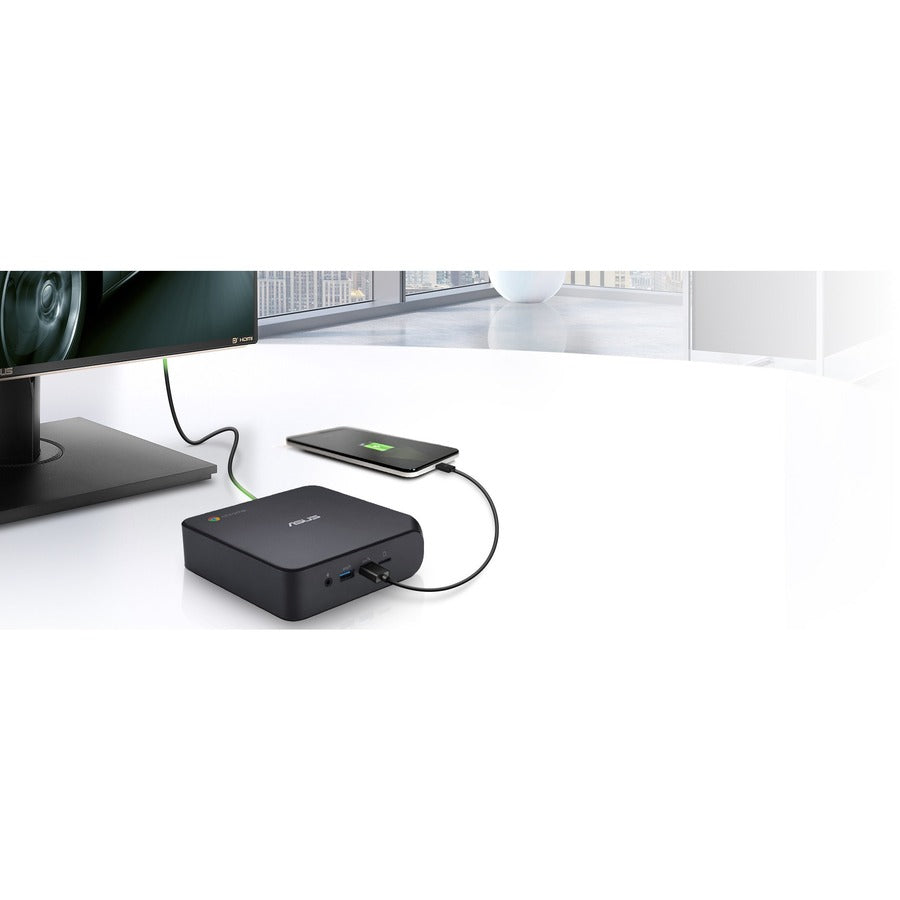 Ordinateur de bureau Asus Chromebox 4 CHROMEBOX4-G3023UN - Intel Core i3 10e génération i3-10110U 2,10 GHz - 8 Go de RAM DDR4 SDRAM - SSD M.2 Serial ATA 128 Go - Gun Metal CHROMEBOX4-G3023UN