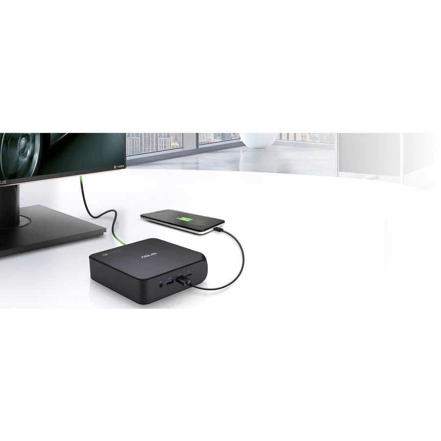 Ordinateur de bureau Asus Chromebox 4 CHROMEBOX4-G7068UNENT - Intel Core i7 10e génération i7-10510U - 16 Go de RAM DDR4 SDRAM - 256 Go de SSD M.2 PCI Express NVMe 3.0 x4 - Gun Metal CHROMEBOX4-G7068UNENT