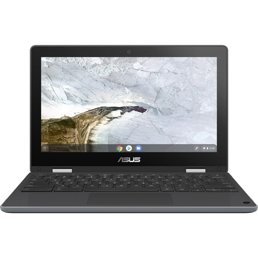 Asus Chromebook Flip C214 C214MA-YB02T Chromebook tactile 11,6" - HD - Intel Celeron N4020 - 4 Go - Mémoire flash 32 Go - Gris foncé C214MA-YB02T